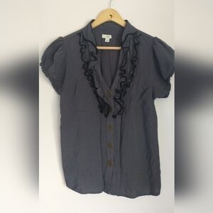 Anthropologie Puff Sleeve 90's Y2K Fairycore Cottagecore Blouse S